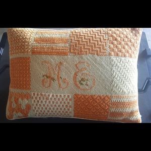 Vintage Needlepoint Pillow